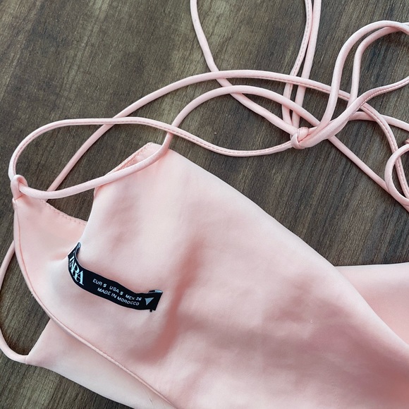 Zara satin tie top - Picture 2 of 2